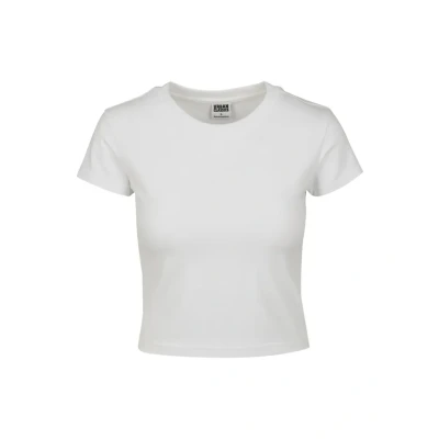 Afbeelding van Urban Classics Stretch Jersey Cropped Tee Dames T shirt wit L