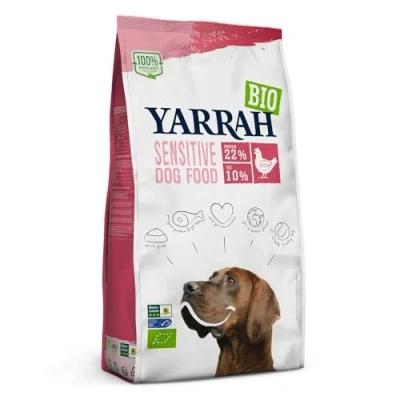 Afbeelding van 4x Yarrah Bio Hondenvoer Sensitive Adult Kip &amp; Rijst 2 kg