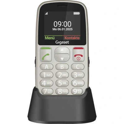 Afbeelding van Gigaset GL395 Mobiele telefoon SOS knop, Spatwaterdicht, Stofvrij Zilver