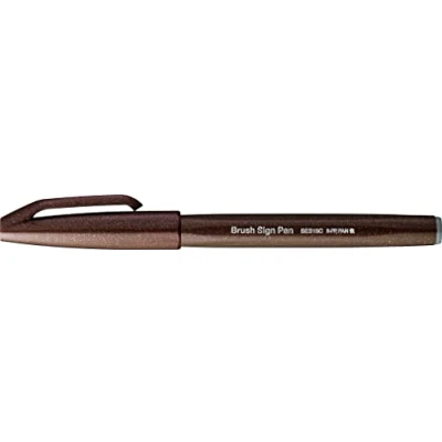 Image de Feutre pinceau Pentel Brush Sign Pen Marron foncé