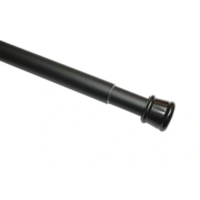 Image de GARDINIA Tringle de serrage en métal extensible sans perçage ni vis Ø 23/26 mm Longueur 90 140 cm Noir mat
