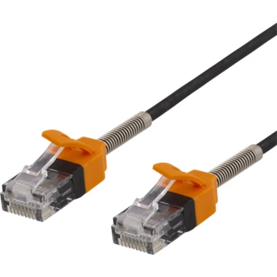 Afbeelding van Deltaco GAM 039 RJ45 Cat6A Patch Kabel 10 meter Zwart/Oranje
