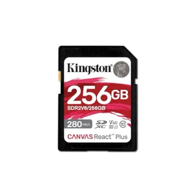Afbeelding van 256GB Canvas React Plus SDXC UHS II 280R/150W U3 V60 voor Full HD/4K