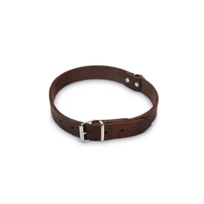 Afbeelding van Beeztees Halsband Hond Leer Bruin 47 57 cm x 25 mm