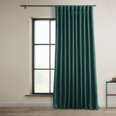 Afbeelding van HPD Half Price Drapes Extra grote verduisteringsgordijnen van kunstlinnen voor slaapkamer en woonkamer (1 paneel), 254 x 243,8 cm (b l), blauwgroen