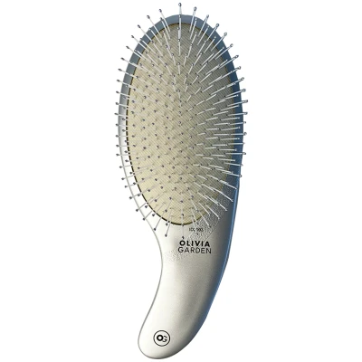 Afbeelding van Olivia Garden Curve Nylon Bristles Silver