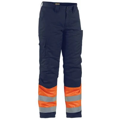 Afbeelding van Blaklader Winterwerkbroek High Vis 1862 1811 Oranje/Marineblauw D120