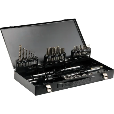 Afbeelding van YATO YT 2978 Draadsnijderset M3, M4, M5, M6, M8, M10, M12 44 Metalen cassette
