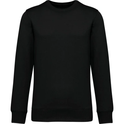 Afbeelding van Native Spirit Ecologische uniseks sweater met ronde hals en afhangende mouwen French Terry NS430 Black