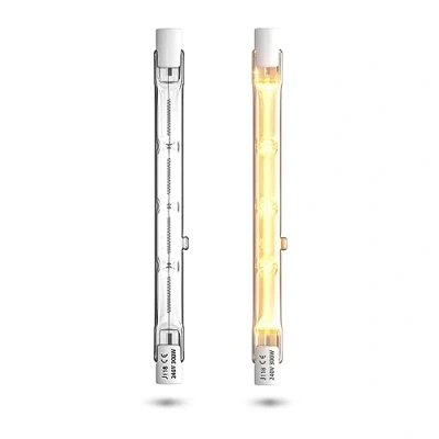 Afbeelding van Bonlux 300 W 118 mm R7s halogeenlamp, dimbaar, R7s, lineair, warmwit, 2800 K, 5900 lm, potloodprojector, AC220 240 V, voor verlichting van huis, werk, veiligheid, staande lamp enz (2 stuks)