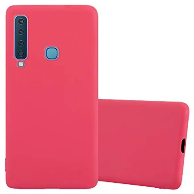Afbeelding van Cadorabo Hoesje geschikt voor Samsung Galaxy A9 2018 in CANDY ROOD Beschermhoes gemaakt van flexibel TPU silicone Case Cover