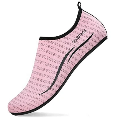 Afbeelding van Sixspace Waterschoenen voor dames en heren, waterschoenen, strandschoenen, sneldrogend, slip on ademende zwemschoenen, surfschoenen strand, zwembad, surfen yoga