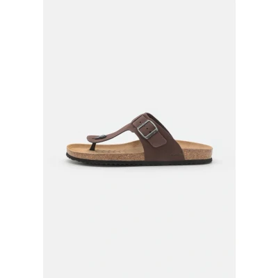Afbeelding van Geox Ghita Teensandalen, Heren, Maat: 43, Dark coffee Nubukleer