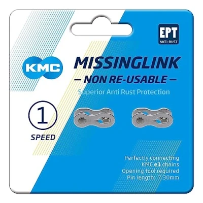 Afbeelding van KMC MissingLink E1/E8 EPT, 3/32, 2 stuks, zilverkleurig