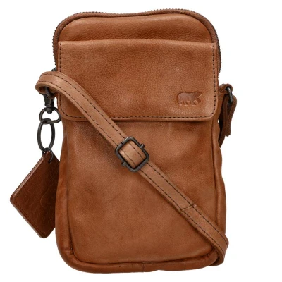 Afbeelding van Bear Design Igor Leren Telefoontasje Cognac