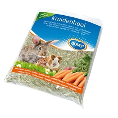 Afbeelding van Duvoplus Knaagdierenvoer Knaagdier Kruidenhooi Wortel 500gr 1st