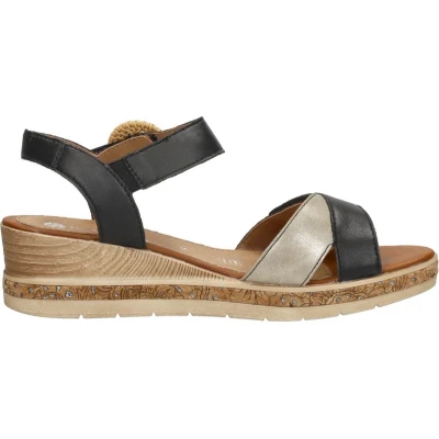 Afbeelding van Remonte Sandalen Plat zwart Maat 36