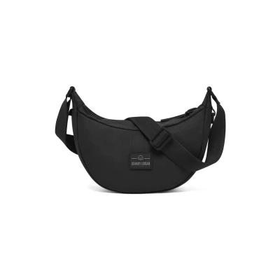 Afbeelding van Johnny Urban Ally Ronde halve maan schoudertas met verstelbare en waterdichte riem voor dames, zwart., S