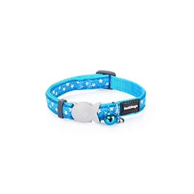 Afbeelding van Red Dingo Kattenhalsband Met Belletje Blauw
