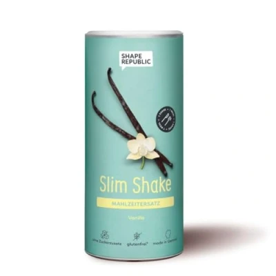 Afbeelding van SHAPE REPUBLIC Vanille, afslankshake, rijk aan eiwitten, bevat 24 vitaminen en mineralen, dieet shakes voor gewichtsverlies