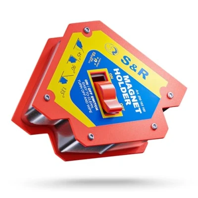 Afbeelding van S&amp;R Lasmagneet, magnetische hoek, lassen, schakelbaar, aan/uit. hoekpositionator 45 90 135