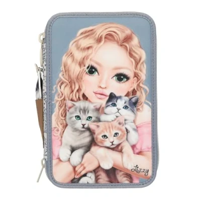 Afbeelding van Depesche TOPModel 3 vaks etui CAT LOVE