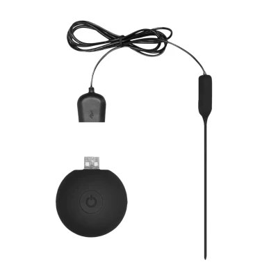 Afbeelding van Silicone Rechargeable Vibrating Plug Black