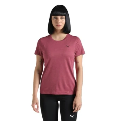Afbeelding van Puma, Vrouwen, Sportief shirt, W TAD ESSENTIAL Heather Tee (XS), Rood, XS
