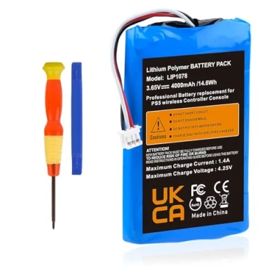 Afbeelding van LIP1078 vervangende accu, 4000 mAh, 3,65 V, voor PS5 Playstation 5 DualSense draadloze controller