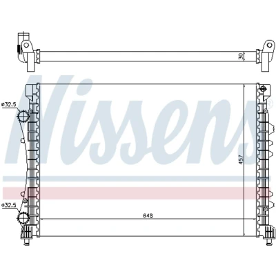 Afbeelding van Radiateur NISSENS 63815