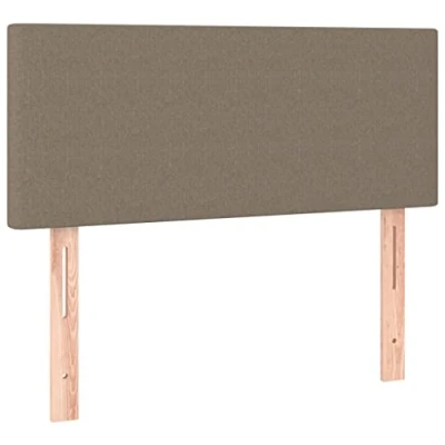 Afbeelding van vidaXL Bedhoofdeinde, taupe, stof, 100 x 5 78/88 cm