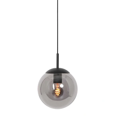 Afbeelding van Anne Light &amp; Home Hanglamp Bollique Zwart Ø 25cm 3497ZW