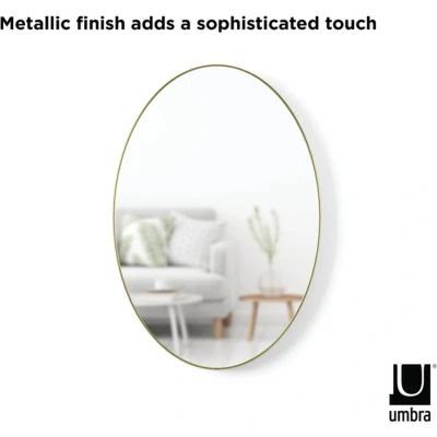 Afbeelding van Umbra Hubba Oval Spiegel 96 X 62 Cm Goud