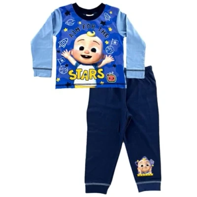 Afbeelding van Cocomelon pyjama blauw CoCo Melon pyama Aim for the Stars maat 92/98