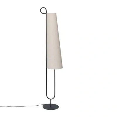 Afbeelding van ferm LIVING Ancora vloerlamp, ijzer, textiel, hoogte 150 cm