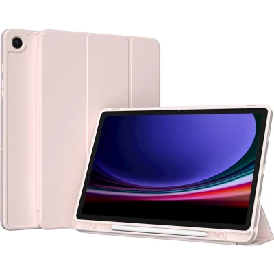 Afbeelding van Accezz Tablet Hoes Geschikt voor Samsung Galaxy Tab A9 Plus Smart Silicone Bookcase Roze