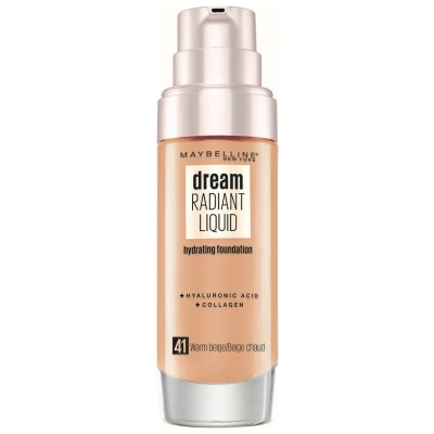 Afbeelding van Maybelline New York Dream Radiant Liquid Makeup Foundation, Dames, Maat: 30 ml, 41 warm beige