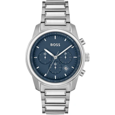 Afbeelding van BOSS Chronograaf, Heren, Maat: One Size, Silber
