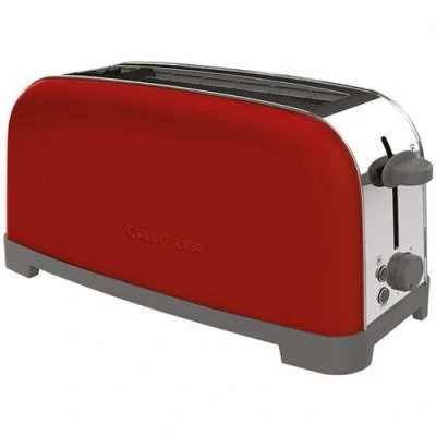 Image de Grille pains 1 fente 850w rouge Taurus VINTAGESINGLERED850W