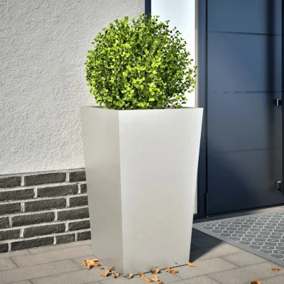 Afbeelding van vidaXL Plantenbak 45x45x75 cm roestvrij staal