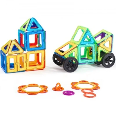 Image de VEVOR Tuiles magnétiques blocs de construction pour enfants 62 PCS