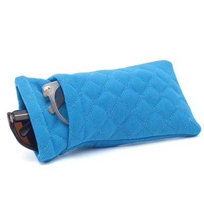 Afbeelding van Face Shadow Étui à Lunettes Souple pour 2 Lunettes, Pochette avec Chiffon de Nettoyage, Soleil Ultra Léger et Portable Femme Homme