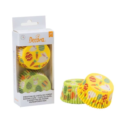 Afbeelding van Cupcake Cups Pasen Ø50x32(h)mm 36 stuks