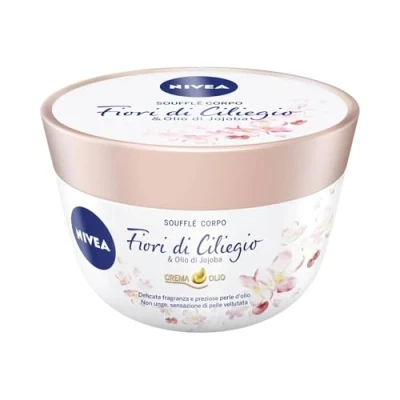 Afbeelding van NIVEA Crème olie met parelmoer kersenbloesem/jojoba (1 x 200), hydraterende lichaamsverzorging ml