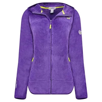 Afbeelding van Geographical Norway Upalood Lady Dikke fleece voor dames, warm, met ritssluiting, herfst, winter, lente, lange mouwen, kleding, zacht, comfortabel, Paars.
