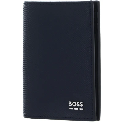 Afbeelding van BOSS Kaarthoes Jinko Bifold Wallet Dark Blue Donkerblauw