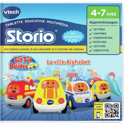 Afbeelding van VTech Jeu Storio La ville alphabet Tut bolides