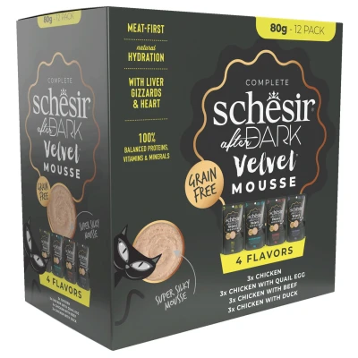 Afbeelding van Schesir After Dark Velvet Mousse Variatie Pack 12 x 80 gr