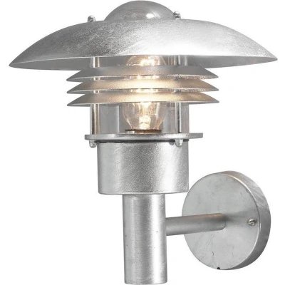 Afbeelding van Konstsmide Wandlamp Modena 29 Cm E27 60w 230v Staal Zilver