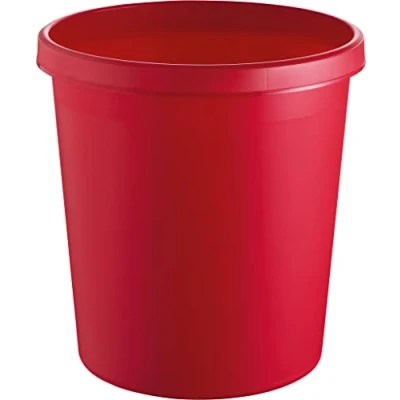 Afbeelding van HELIT Afvalbak 18 liter Kunststof Rood dxh 310x320 mm
